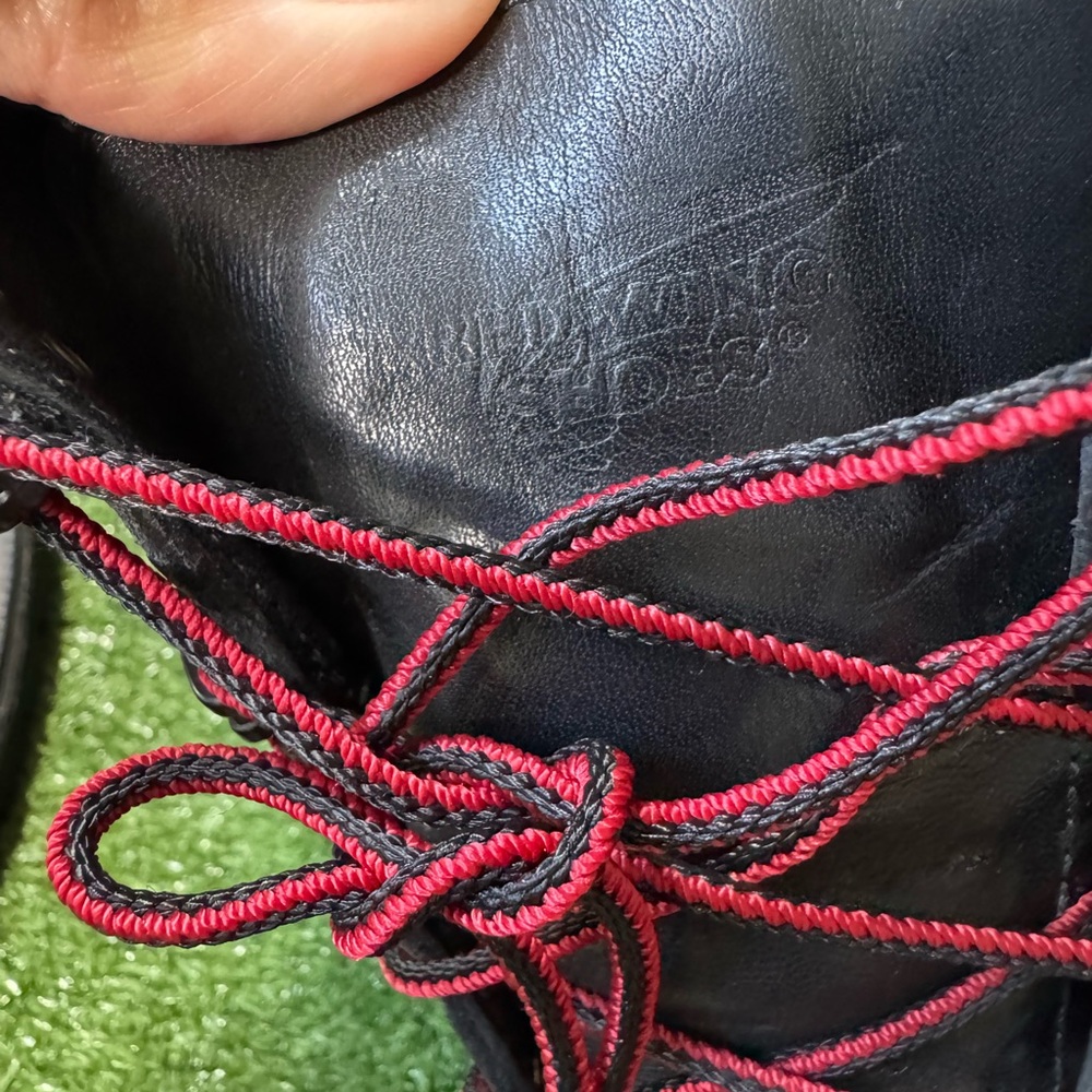 Red Wing Shoes Black and Red Men's Boots - Picture 8 of 12